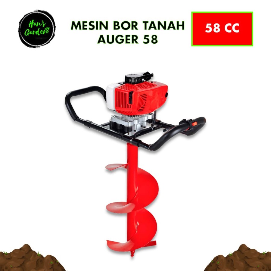 Mesin Bor tanah diameter 25 cm PROQUIP AUGER58