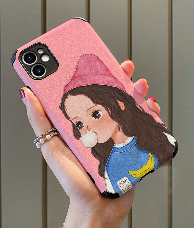 Casing Silikon IPhone 6 6sPlus 7 8Plus X XS XR XSMAX 11 pro 11promax 12promax Motif Gadis Bubble