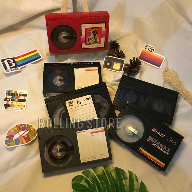 Kaset Pita Film BETAMAX tahun 80's Retro Vintage