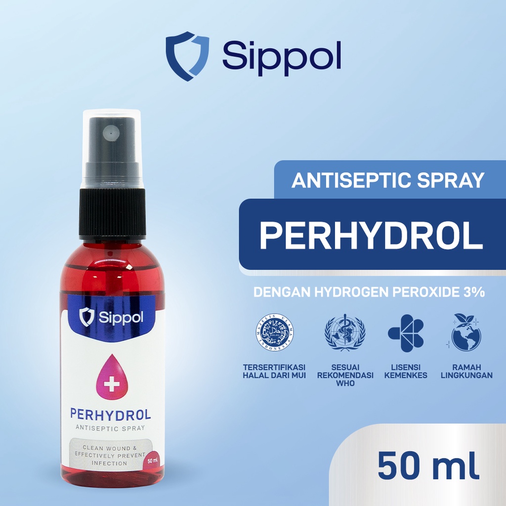 Sippol Perhydrol Antiseptic Spray 50 ml