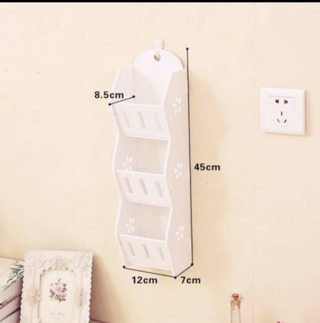 Rak Dinding 3 Susun Minimalis Rak Vintage Holder Hiasan Dinding Wall