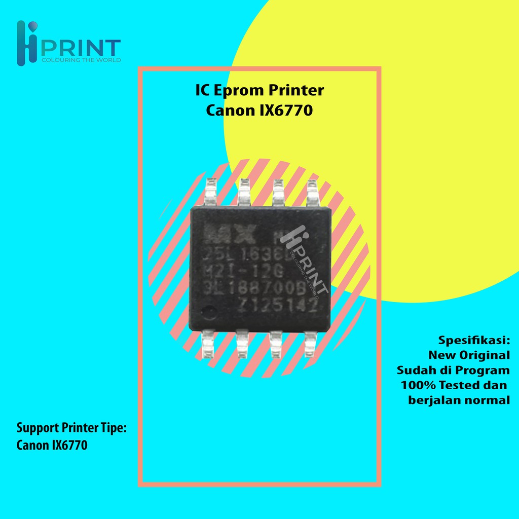 IC Eprom Canon IX6770, IC Eeprom Canon IX 6770, IC Counter 6770, Resetter Printer Canon IX6770
