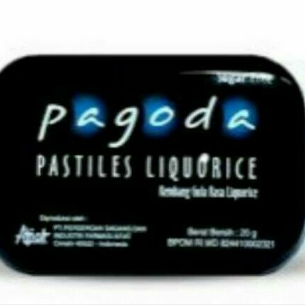 

PERMEN PAGODA PASTILES LIQUORICE 20GR