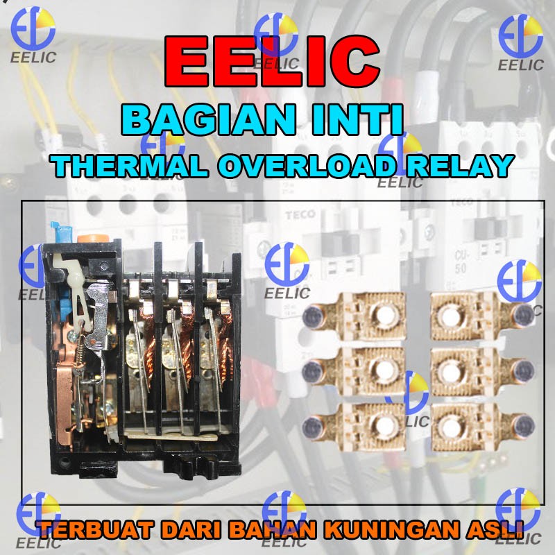 EELIC TOR-THK20 -35A THERMAL OVERLOAD RELAY 35A (Bisa Setting Manual 30A Hingga 40A ) AC 600V