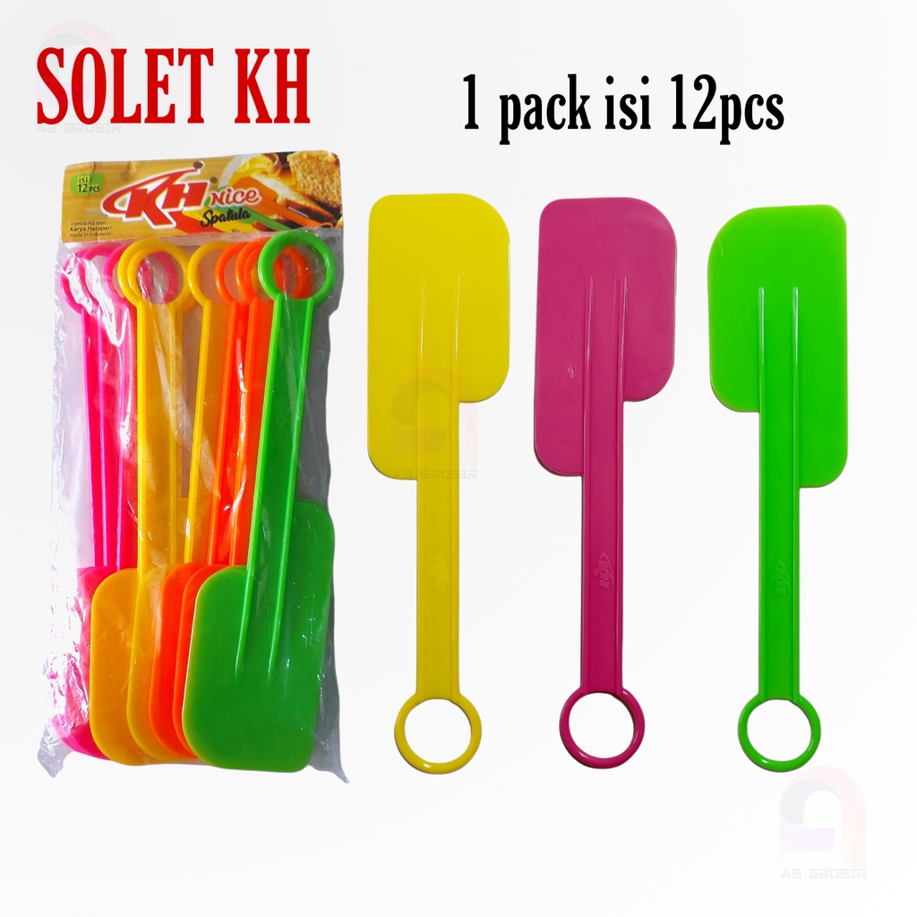 Solet Plastik Spatula KH NICE Solet Souvenir lebih bagus warna terang
