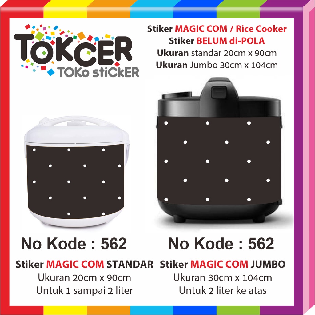 Stiker MAGIC COM / Rice Cooker POLKADOT