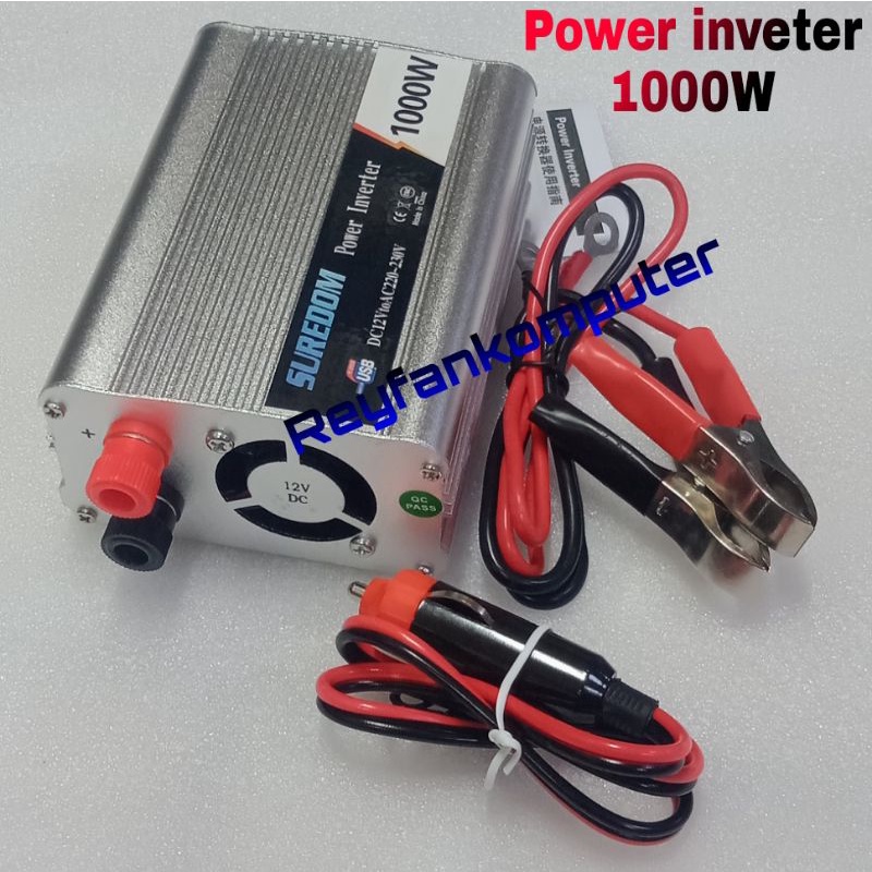 Power Inverter DC To AC 1000 Watt Merubah  Arus Listrik DC 12V To AC 220V