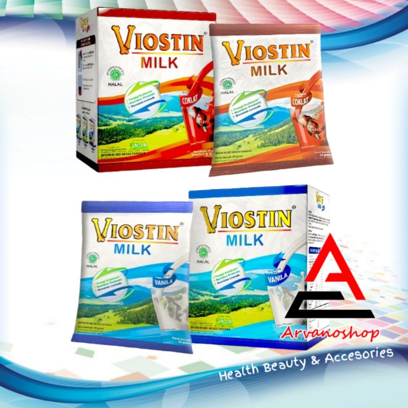 VIOSTIN MILK RASA VANILA & COKLAT