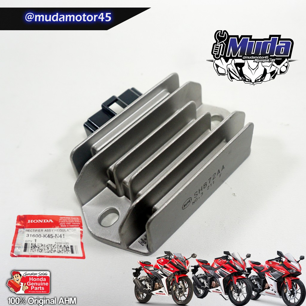 KIPROK 4 SOKET CBR150R LED REGULATOR RECTIFIER COMP 31600-K45-N41 ALL NEW CBR 150 K45G K45N K45R 201