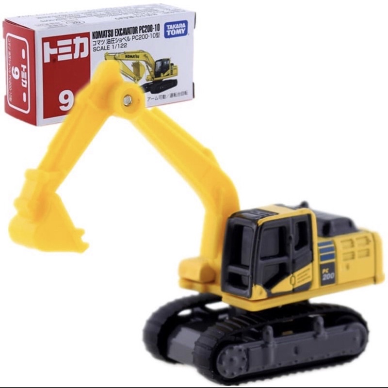 IMUTTO - TOMICA 9 KOMATSU EXCAVATOR PC 200 10 BACK HOE MAINAN ALAT