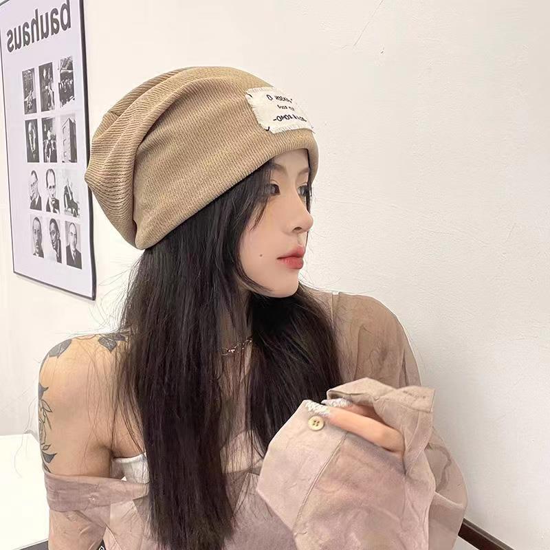 Topi beanie Rajut Panjang Gaya Korea Kasual Untuk Wanita