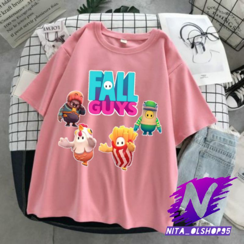 kaos Fall guys baju anak fall guys viral