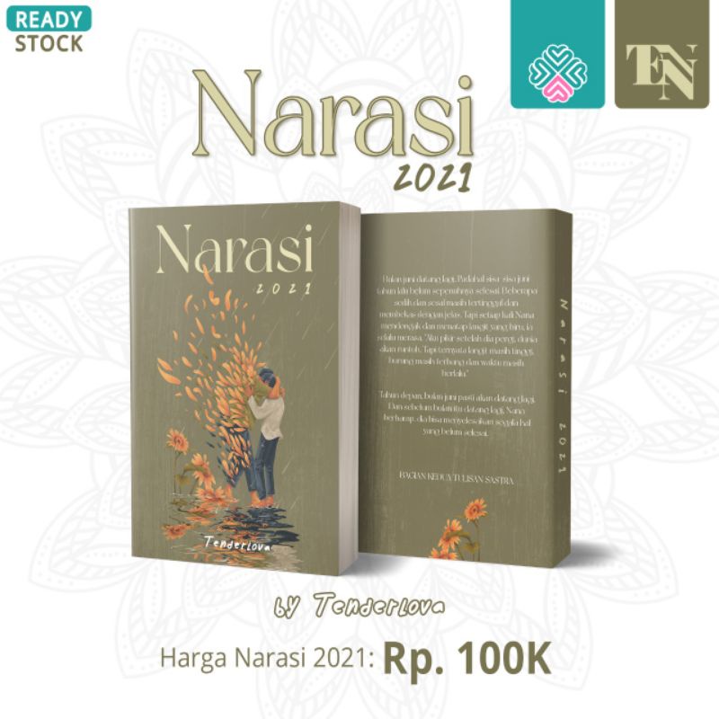 Buku Novel NARASI, 2021. NOVEL ORIGINAL TENDERLOVA PENERBIT LOVRINZ