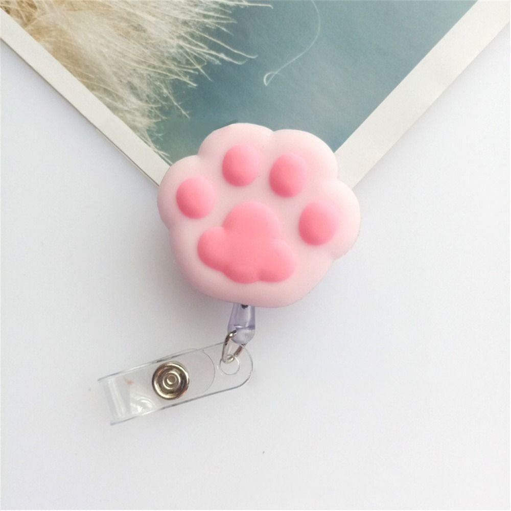 Mxbeauty Retractable Badge Reel Kantor Perlengkapan Sekolah Kunci Lanyard Kerja Kartu Klip Beruang Panda Name Card Holder