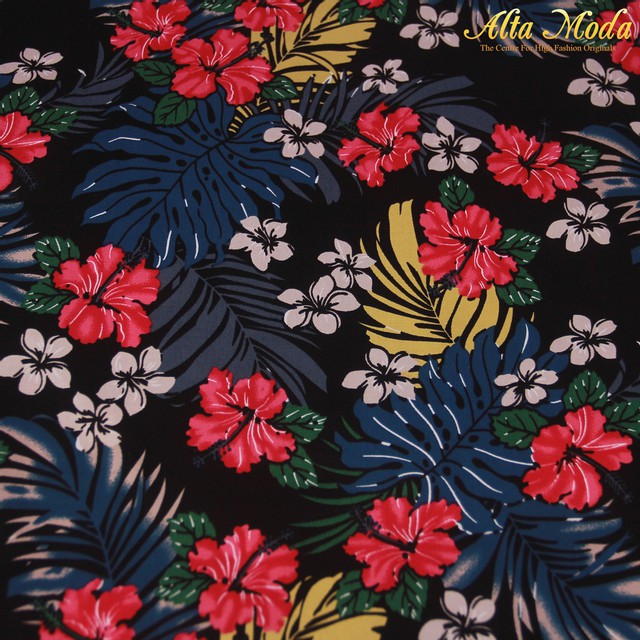 

Alta Moda Katun Stretch Hitam Motif Floral Summer (1M)