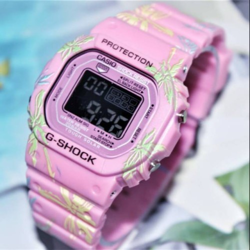 TERLARIS!!!JAM TANGAN PRIA G-SHOCK CASIO DW 5600 GS CASIO SEGI WARNA HITAM ANTI AIR DIGITAL one piece dw bunga dw loreng full hitam best seller ready stock TERIMA COD BAYAR DITEMPAT-BUNGA PINK