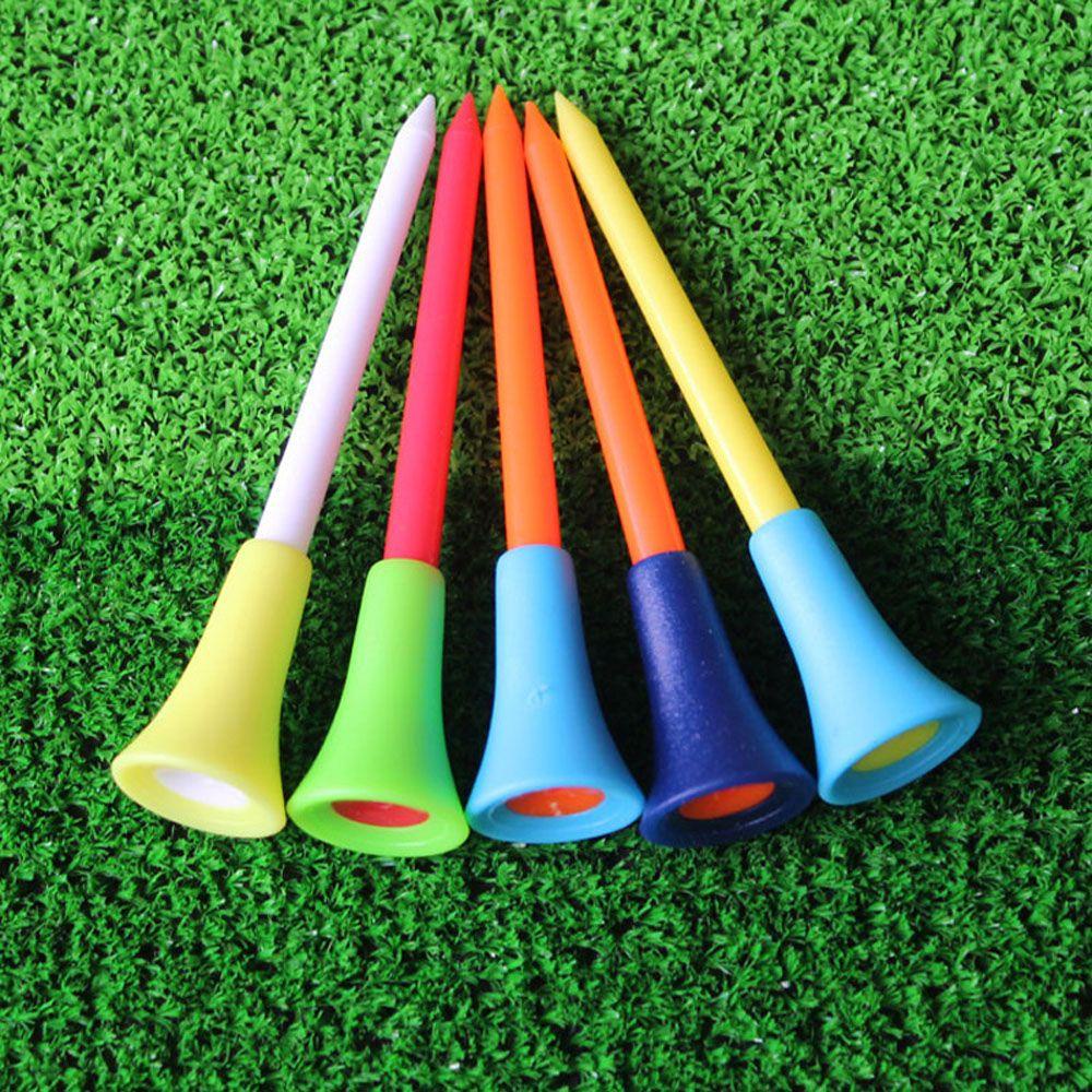 Quinton Golf Tees Plastik 83mm Bantalan Karet Multi Warna