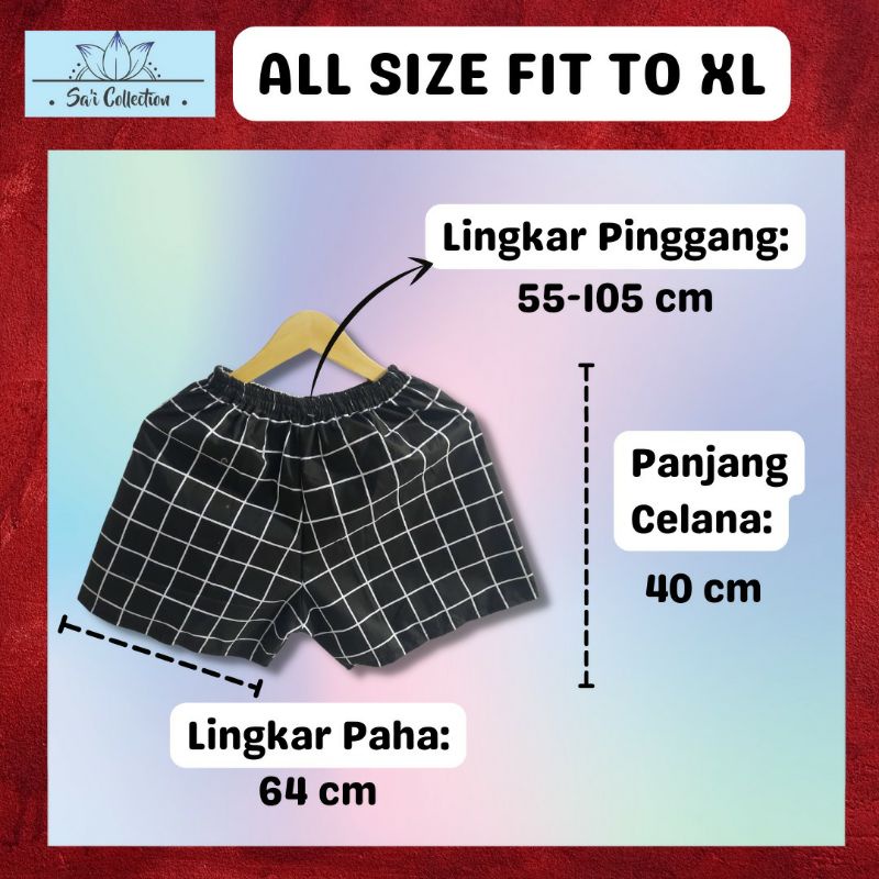 [ET 02] BOXER PREMIUM dewasa fit to XL (muat BB 80) cocok buat harian atau daleman