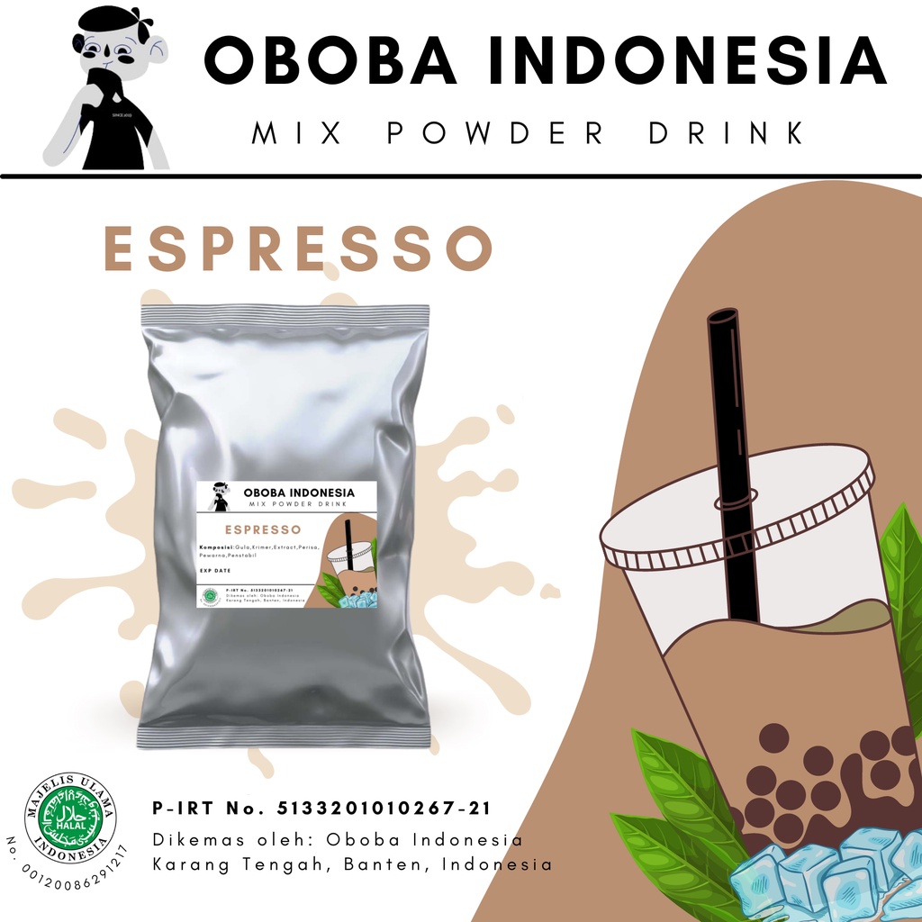 

Bubuk Minuman Expresso 1 Kg (Reguler Mix) / Ice Blended Bubble Drink Bubble Tea Powder Drink