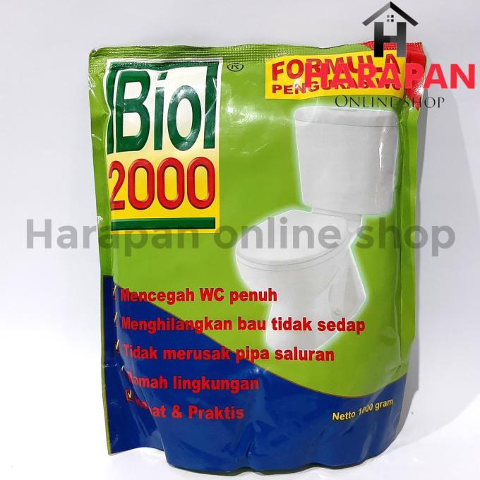 BISA COD OBAT MAMPET WC - BIO 2000 ANTI SUMBAT/MENGURAS WC SEPTIC TANK 1000GRAM TERLARIS
