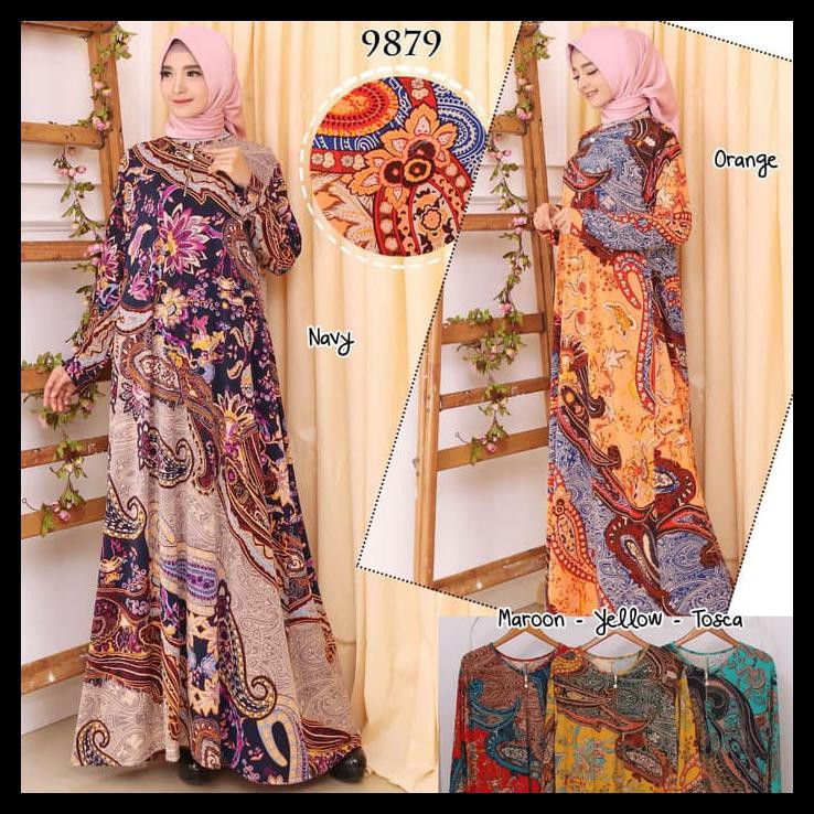 880 Model Baju Gamis Korea Jersey HD Terbaik