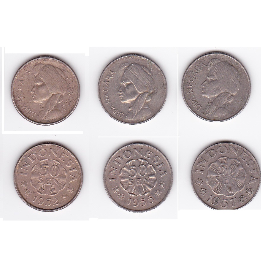 Koin/ Uang Logam 50 Sen Diponegoro