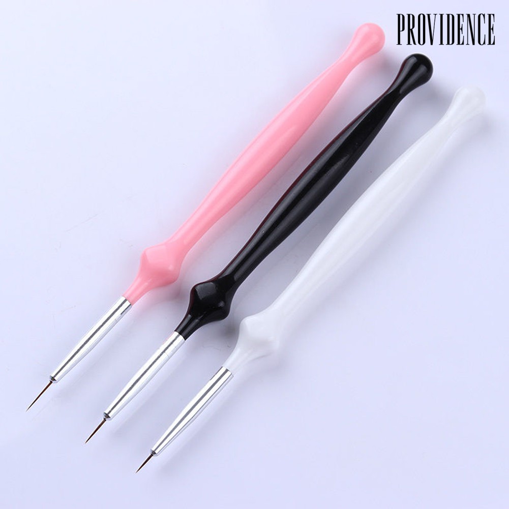 Providence 3Pcs UV Gel Liner Brush Set Painting Acrylic Pen Nail Art Manicure Beauty Tool