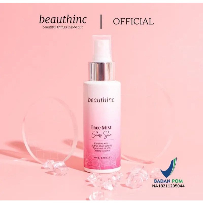 face mist pink Beauthinc glass skin spray