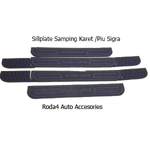 Sillplate / Sil Plate Samping Karet / Piu Mobil Sigra Hitam JSL