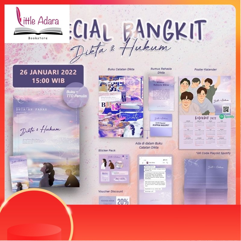 Jual NOVEL DIKTA DAN HUKUM - Dhiaan Farah | Shopee Indonesia