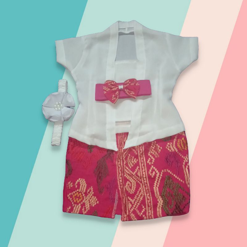 Set Kebaya Kamen Anak Baby / Bayi 0-1 Tahun
