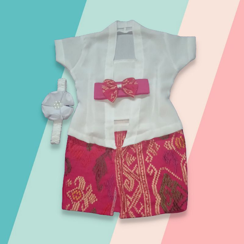 Set Kebaya Kamen Anak Baby / Bayi 0-1 Tahun