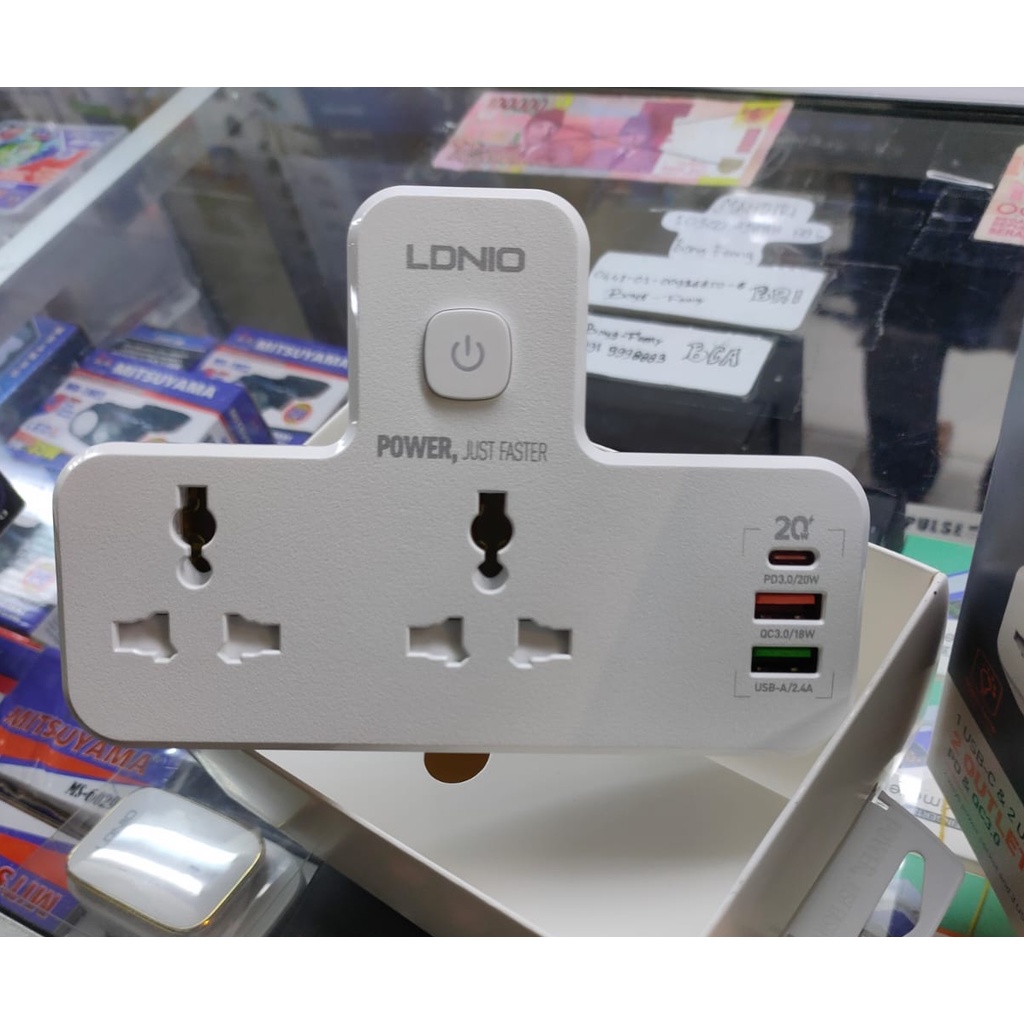 Paling Dicari Power Socket LDNIO SC 2311/ SE 3631/ SE 3604 Original LED Lamp 2-3 Socket 3-6 USB Port Adaptor / Stop Kontak Kualitas Eropa Fast Charging/ Stop kontak 3 lobang + Usb