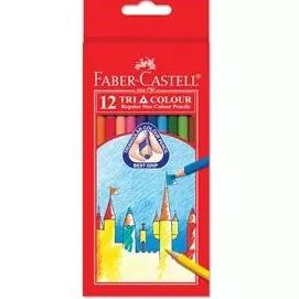 

QuJ♬ FABER CASTELL TRI GRIP COLOUR PENCILS 12 //Kirim.langsung