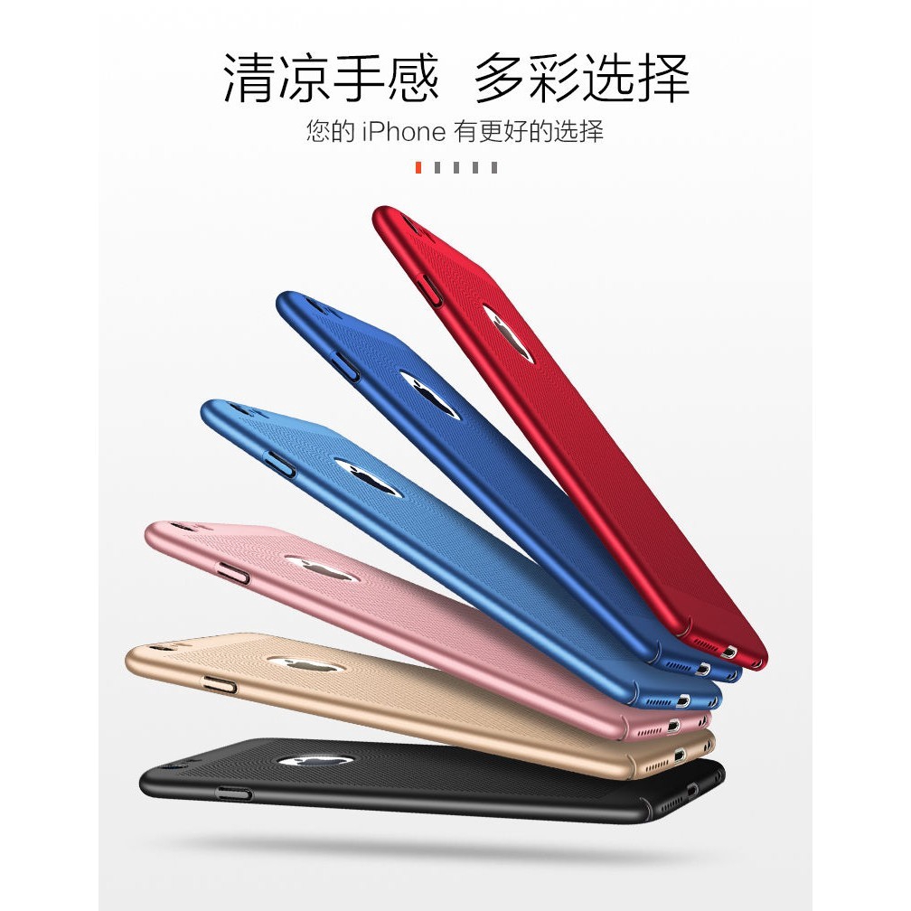 Casing Bahan PC Ultra Tipis Breathable untuk iPhone 5 / 5S / SE / 6 / 7 / 8 Plus
