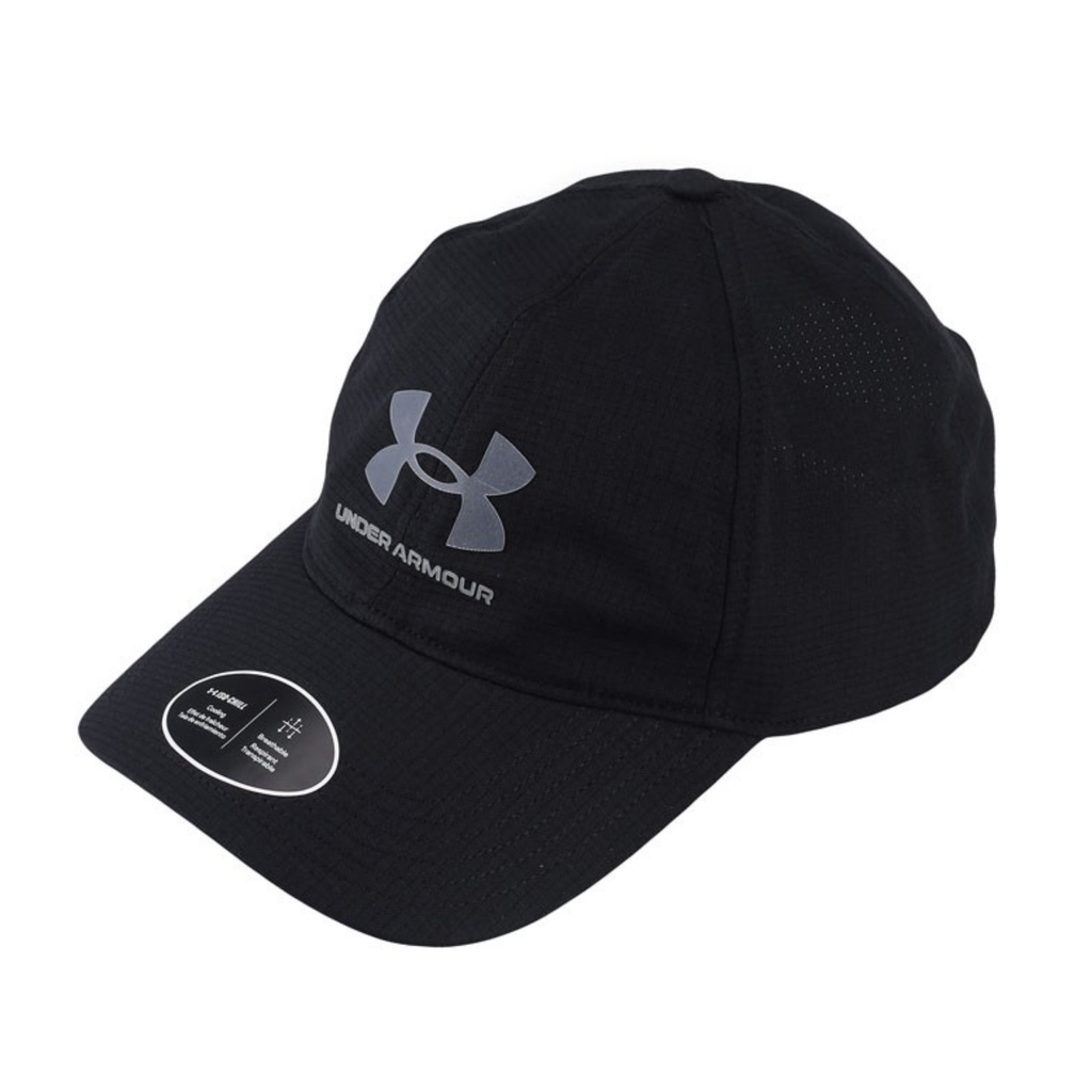 Topi Under Armour IsoChill ArmourVent ADJ HITAM BLACK Adjustable Cap 1361528-001 Original 100%