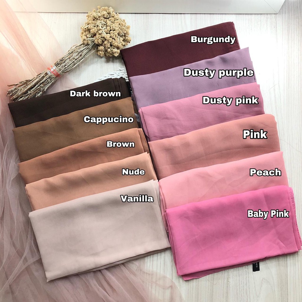 jilbab segi empat BELLA square jilbab pollycotton (bisa cod) PART 1