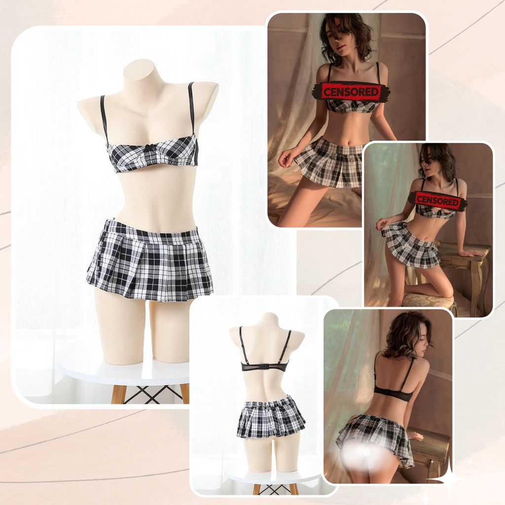 QQ1604ST SEDUCTIVE BRA Sexy LINGERIE STUDENT SEIFUKU JEPANG - Naughty Student - Lingerie by Sexy Kisser