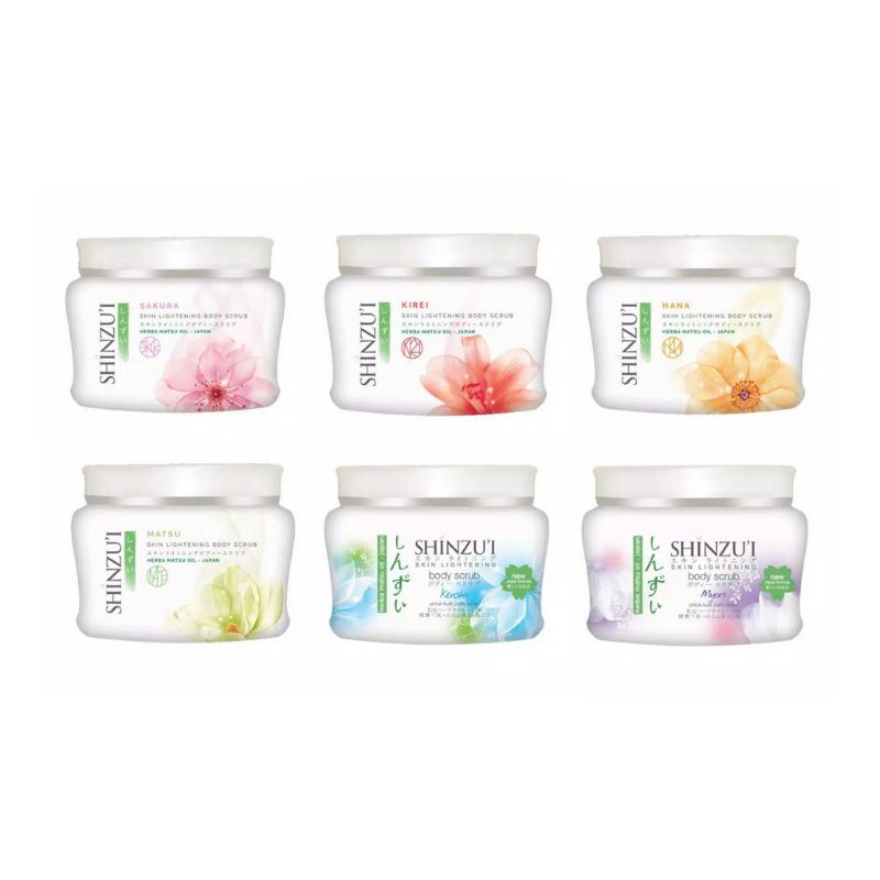 `ღ´ PHINKL `ღ´ SHINZUI Body Scrub lulur pemutih badan kekinian 110gr scrubbing menghaluskan kulit