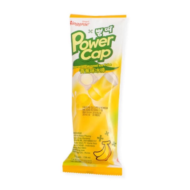 

BINGRRAE POWER CAP BANANA FLAVORED ICE TUBE KOREA