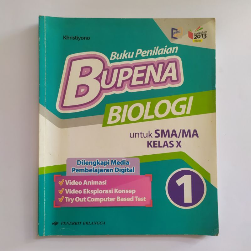 

[BEKAS DAN MURAH] Buku Bupena Biologi untuk SMA/SMK/MAK Kelas X Erlangga K13 Revisi