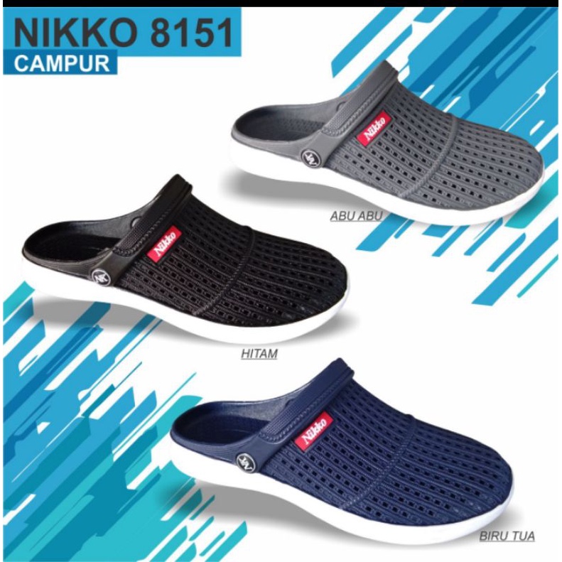 Sandal Selop 38-42 Hitam /  Bakpao Baim Karet Laki-laki SL 8151