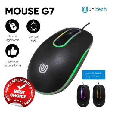 Mouse Kabel USB 2.0 1200DPI LED G7 Black