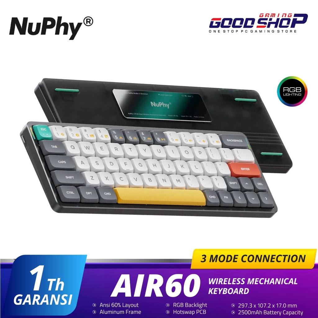 NUPHY AIR60 / AIr-60 - Wireless Keyboard