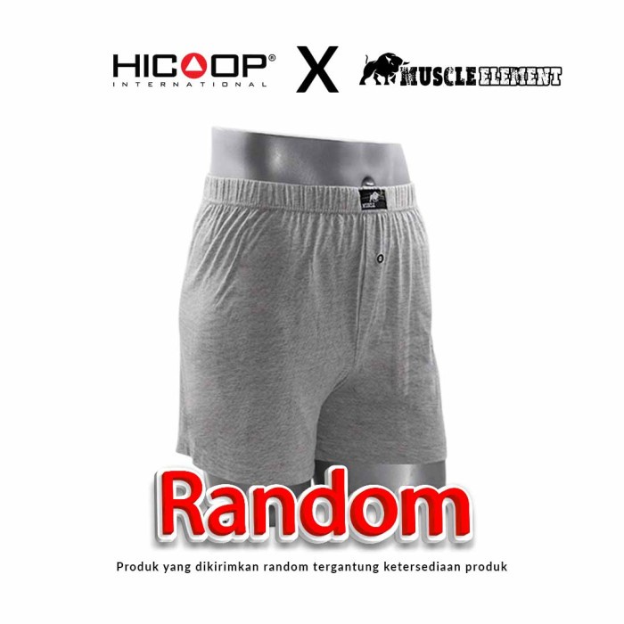 Hicoop x ME celana pendek rumah santai pria dewasa dalaman MEX-01 - XL