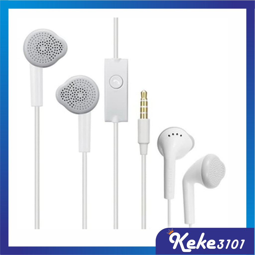 Earphone Handsfree Samsung Vietnam Non Karet Putih Jack 3.5