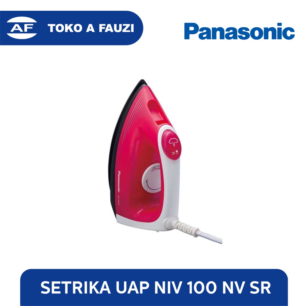 PANASONIC NIV 100 NV SR - PINK STEAM IRON SETRIKA UAP / NIV100NVSR