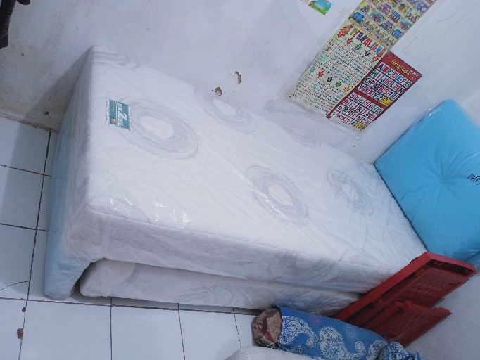Kasur Set  Ranjang Sorong Latex Enzel Sweet 2in1 Uk.90x200cm - 120x200