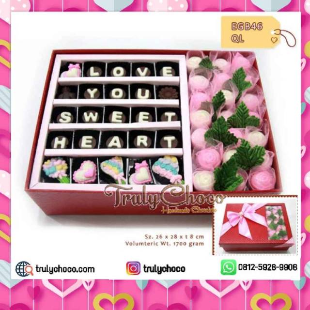 

Hadiah love edition coklat trulychoco EGB46