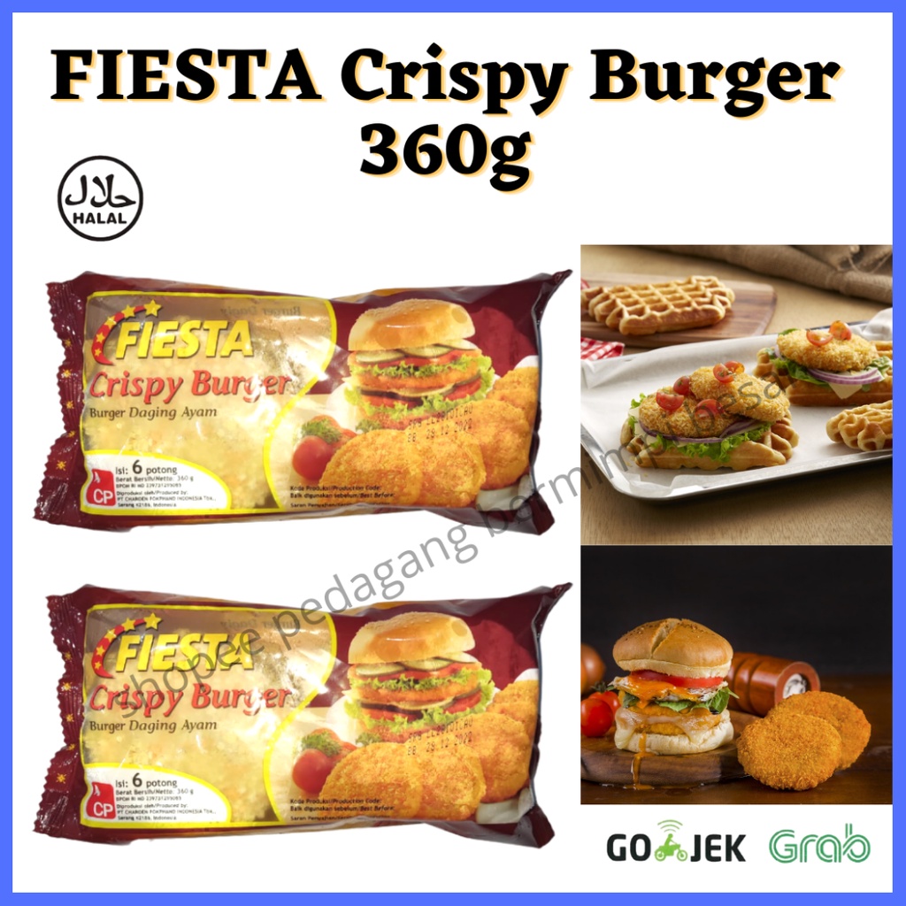 FIESTA Crispy Burger 360g/ Crispy Burger/  fiesta crispy burger chicken 6s